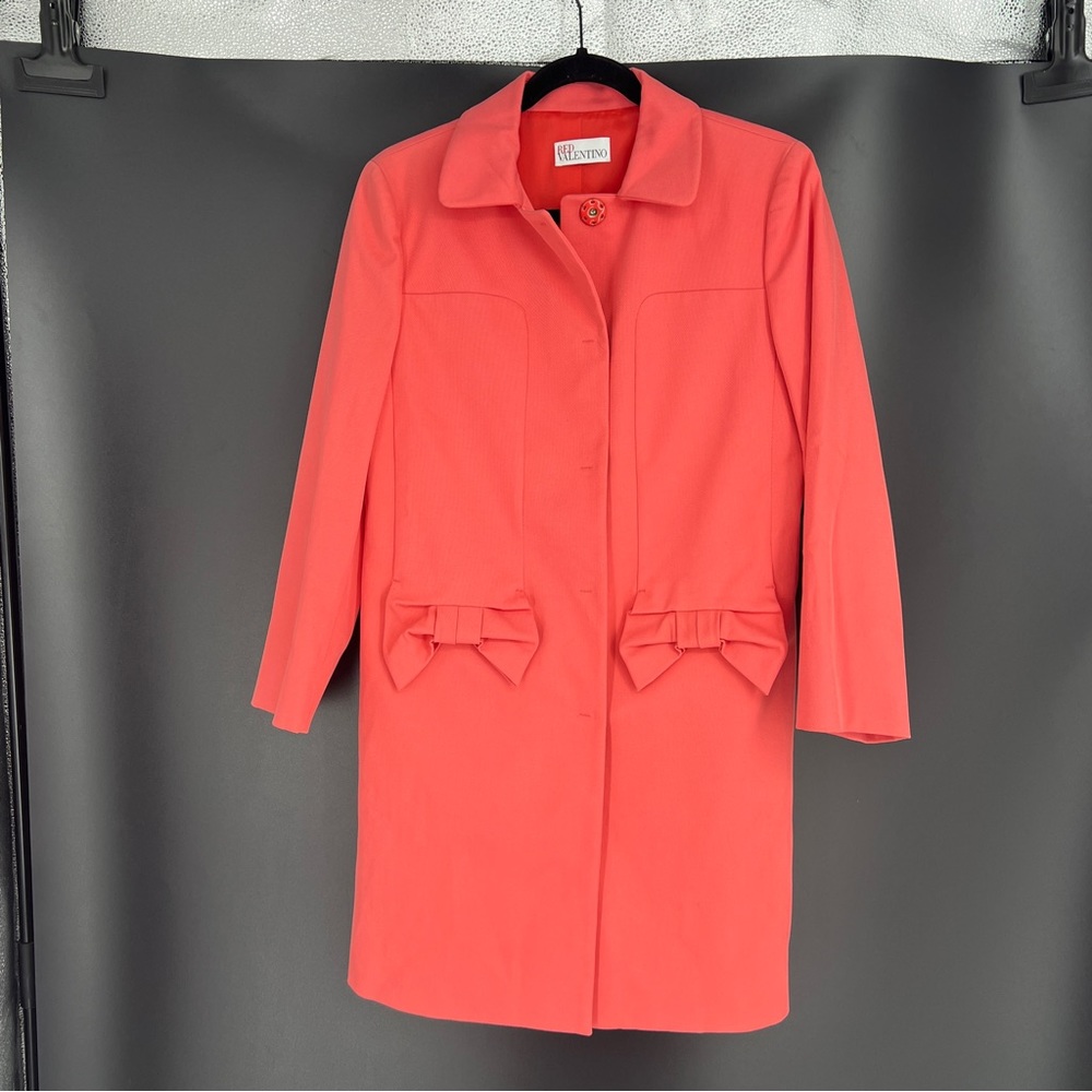 Red Valentino | Pink Bow Coat